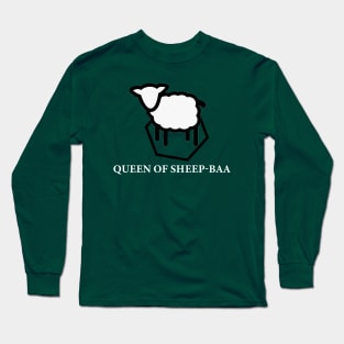 Queen of Sheep-baa Long Sleeve T-Shirt